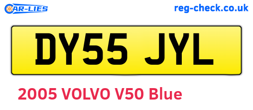 DY55JYL are the vehicle registration plates.