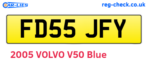 FD55JFY are the vehicle registration plates.