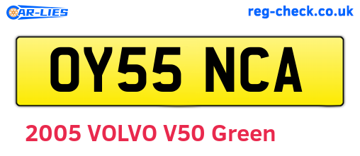 OY55NCA are the vehicle registration plates.