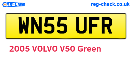 WN55UFR are the vehicle registration plates.