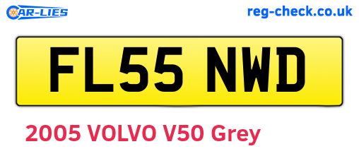 FL55NWD are the vehicle registration plates.