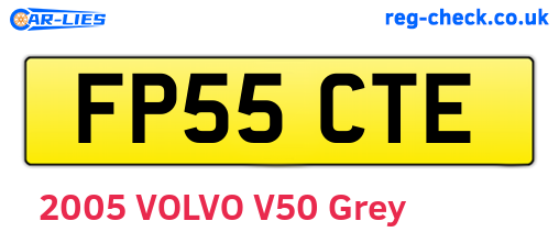 FP55CTE are the vehicle registration plates.
