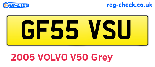 GF55VSU are the vehicle registration plates.