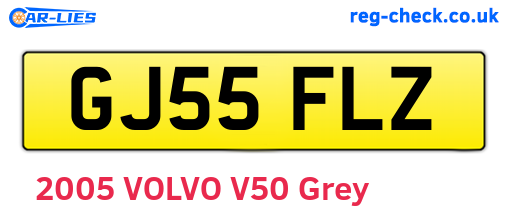 GJ55FLZ are the vehicle registration plates.