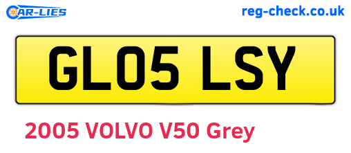 GL05LSY are the vehicle registration plates.