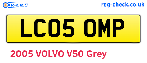 LC05OMP are the vehicle registration plates.