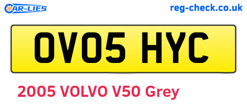 OV05HYC are the vehicle registration plates.