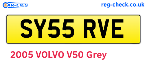SY55RVE are the vehicle registration plates.