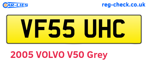 VF55UHC are the vehicle registration plates.