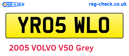 YR05WLO are the vehicle registration plates.