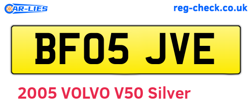 BF05JVE are the vehicle registration plates.