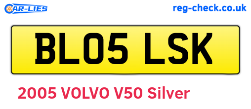 BL05LSK are the vehicle registration plates.