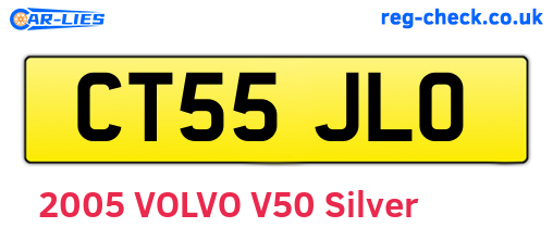 CT55JLO are the vehicle registration plates.