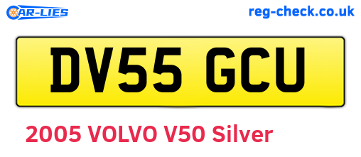DV55GCU are the vehicle registration plates.
