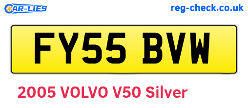 FY55BVW are the vehicle registration plates.