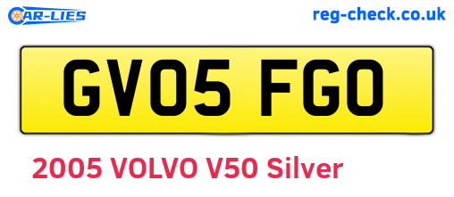 GV05FGO are the vehicle registration plates.