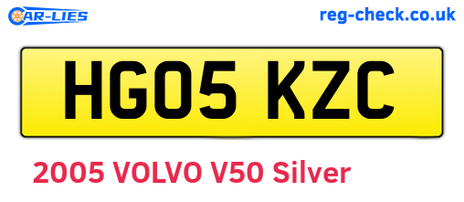 HG05KZC are the vehicle registration plates.