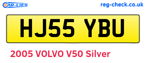 HJ55YBU are the vehicle registration plates.