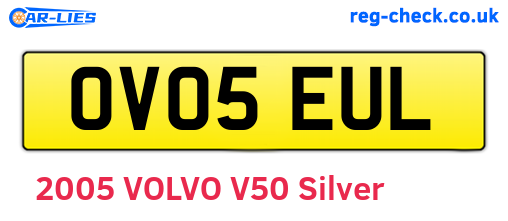 OV05EUL are the vehicle registration plates.