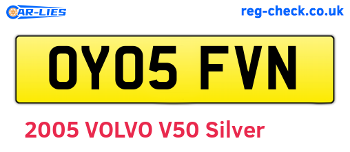 OY05FVN are the vehicle registration plates.