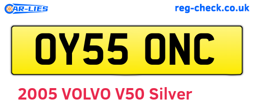OY55ONC are the vehicle registration plates.