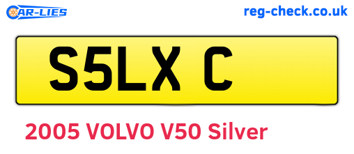 S5LXC are the vehicle registration plates.