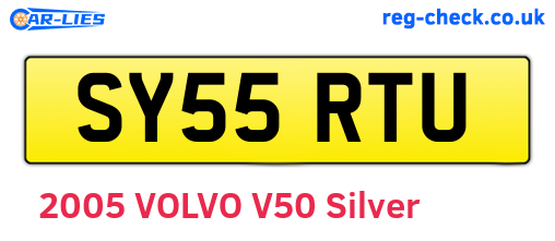 SY55RTU are the vehicle registration plates.