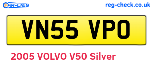 VN55VPO are the vehicle registration plates.
