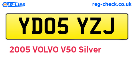 YD05YZJ are the vehicle registration plates.