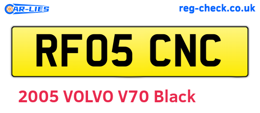 RF05CNC are the vehicle registration plates.