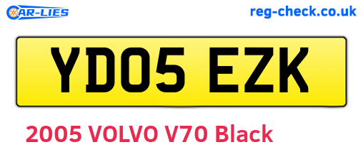 YD05EZK are the vehicle registration plates.