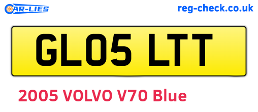 GL05LTT are the vehicle registration plates.