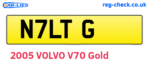 N7LTG are the vehicle registration plates.