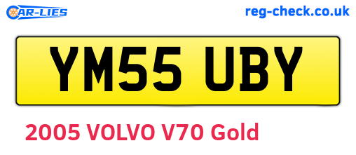 YM55UBY are the vehicle registration plates.