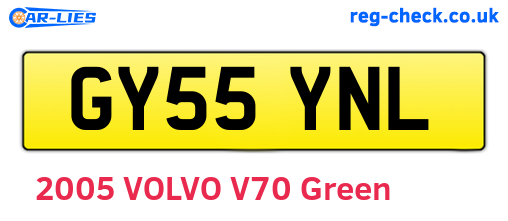GY55YNL are the vehicle registration plates.