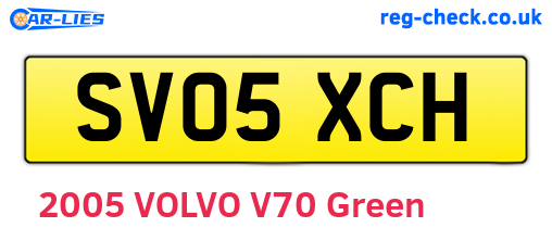 SV05XCH are the vehicle registration plates.