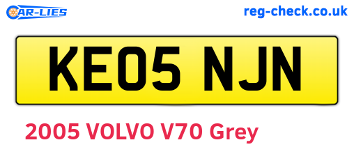 KE05NJN are the vehicle registration plates.