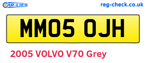 MM05OJH are the vehicle registration plates.