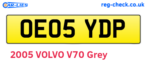 OE05YDP are the vehicle registration plates.