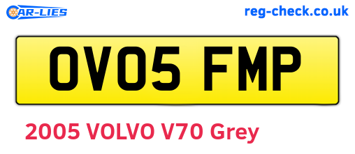 OV05FMP are the vehicle registration plates.