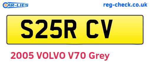 S25RCV are the vehicle registration plates.