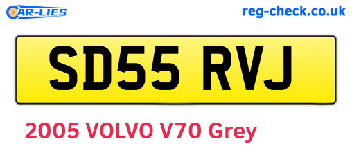 SD55RVJ are the vehicle registration plates.