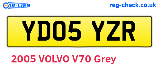 YD05YZR are the vehicle registration plates.
