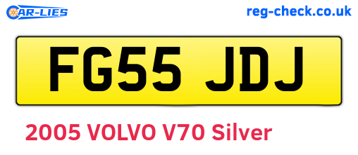 FG55JDJ are the vehicle registration plates.