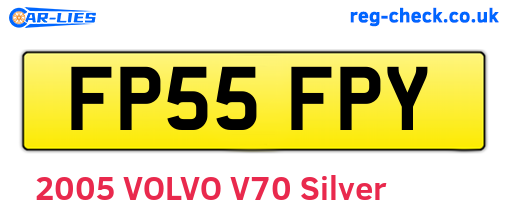 FP55FPY are the vehicle registration plates.