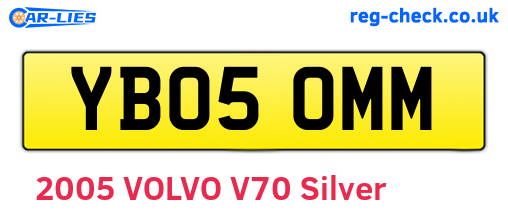 YB05OMM are the vehicle registration plates.