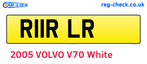R11RLR are the vehicle registration plates.