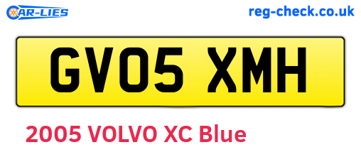 GV05XMH are the vehicle registration plates.