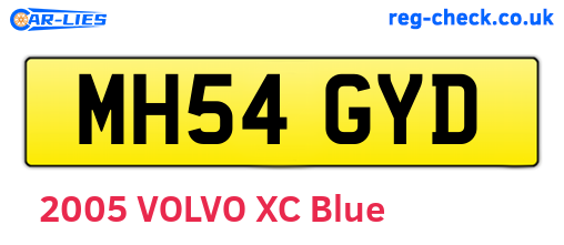 MH54GYD are the vehicle registration plates.