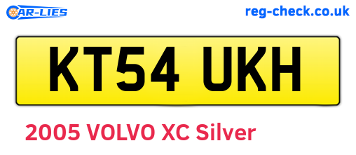 KT54UKH are the vehicle registration plates.